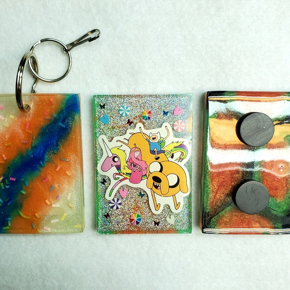 Adventure Time Keychain or Fridge Magnet "Your Choice"